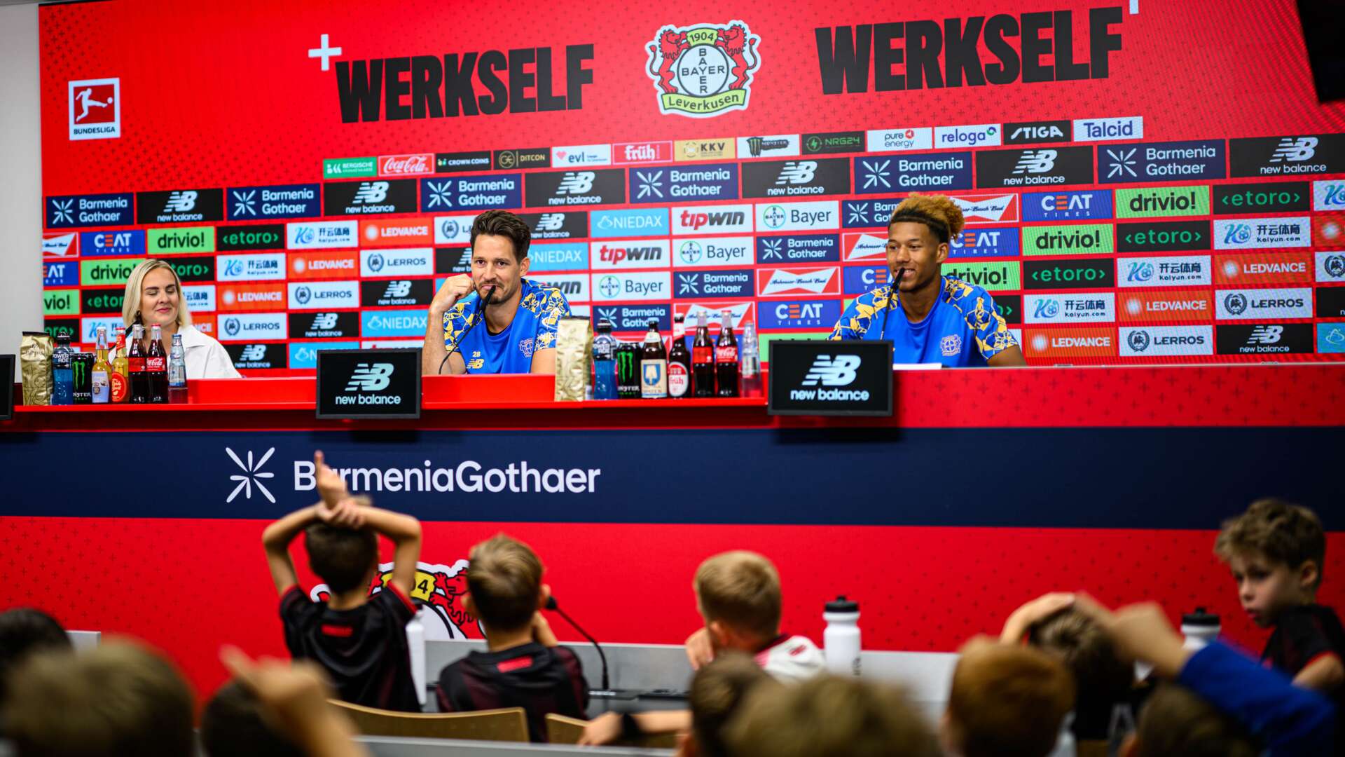 Janis Blaswich und Simeon Rapsch bei der Kids-PK