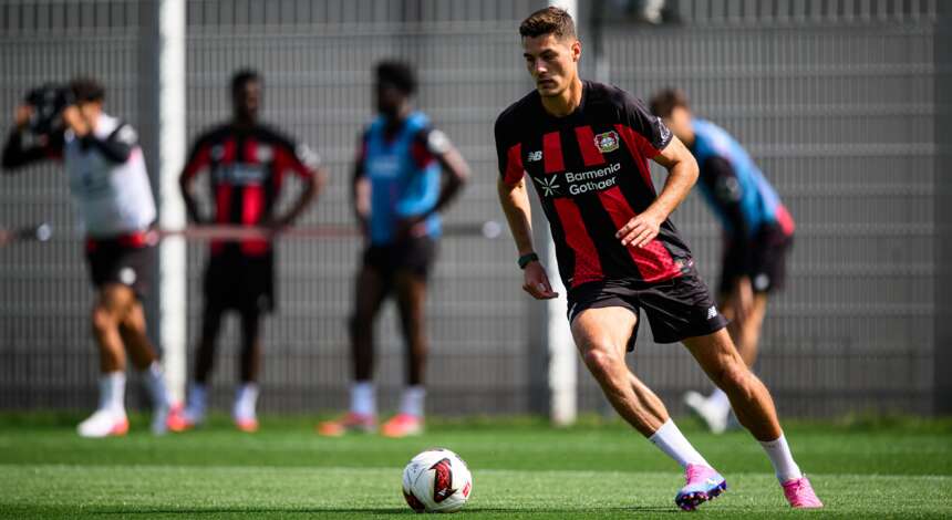 Patrik Schick auf dem Trainingsplatz
