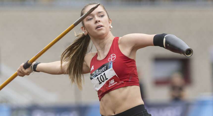 Speerwerferin Lise Petersen