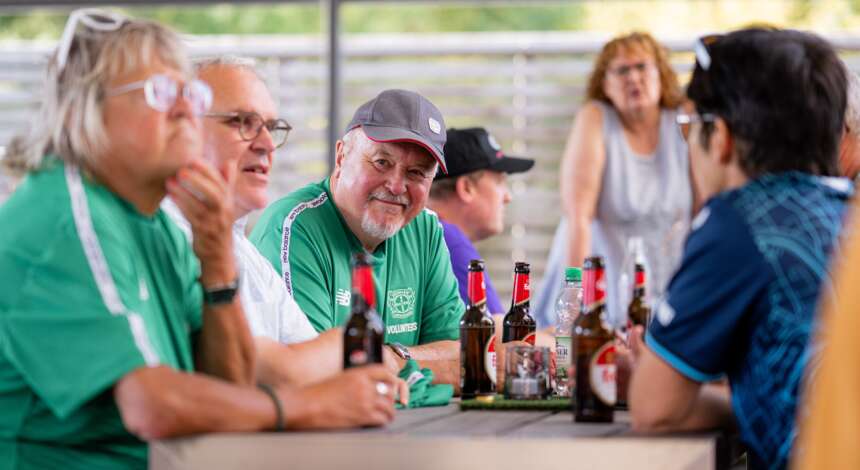 Volunteers beim Kickoff