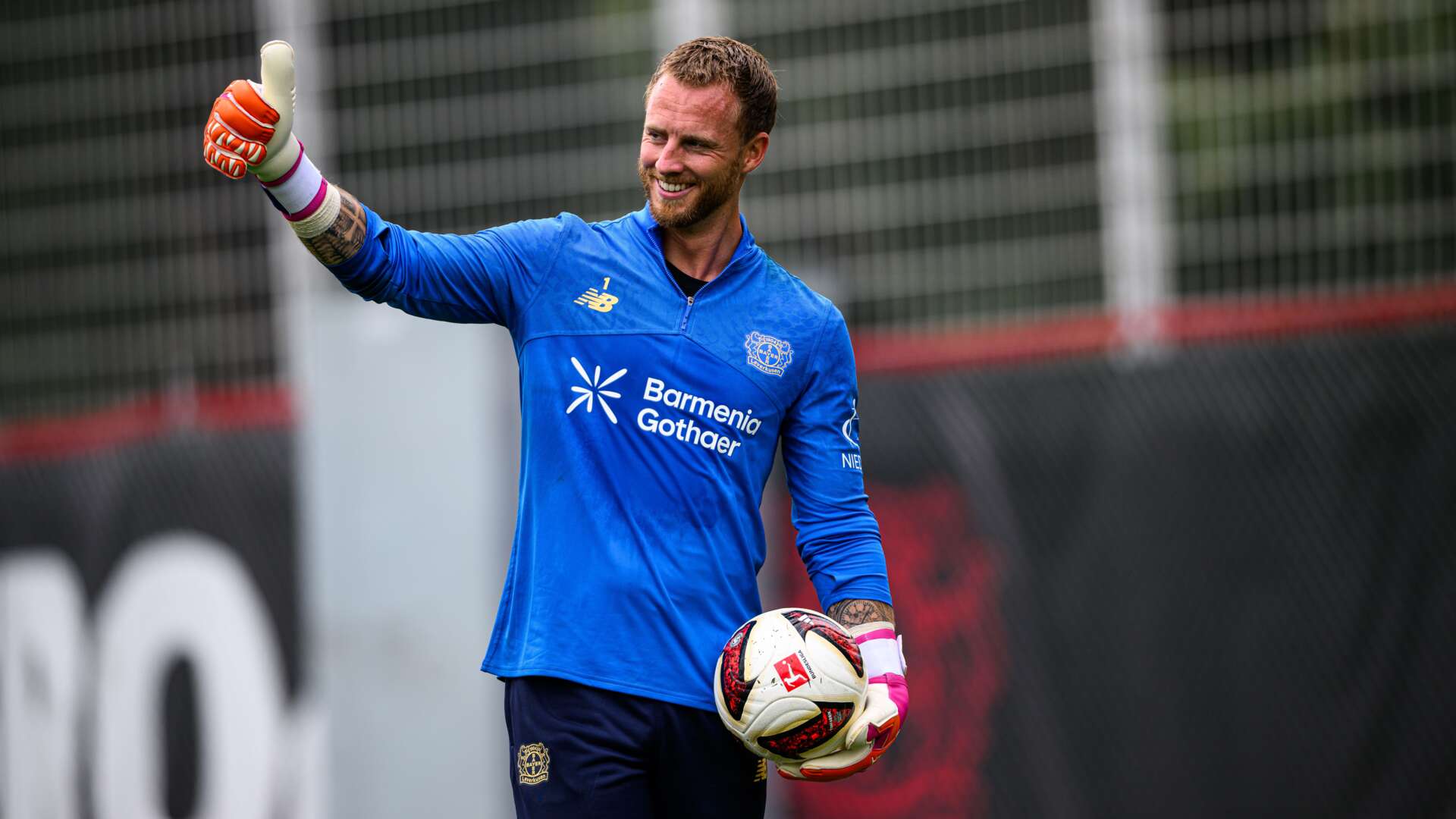 Mark Flekken im Training