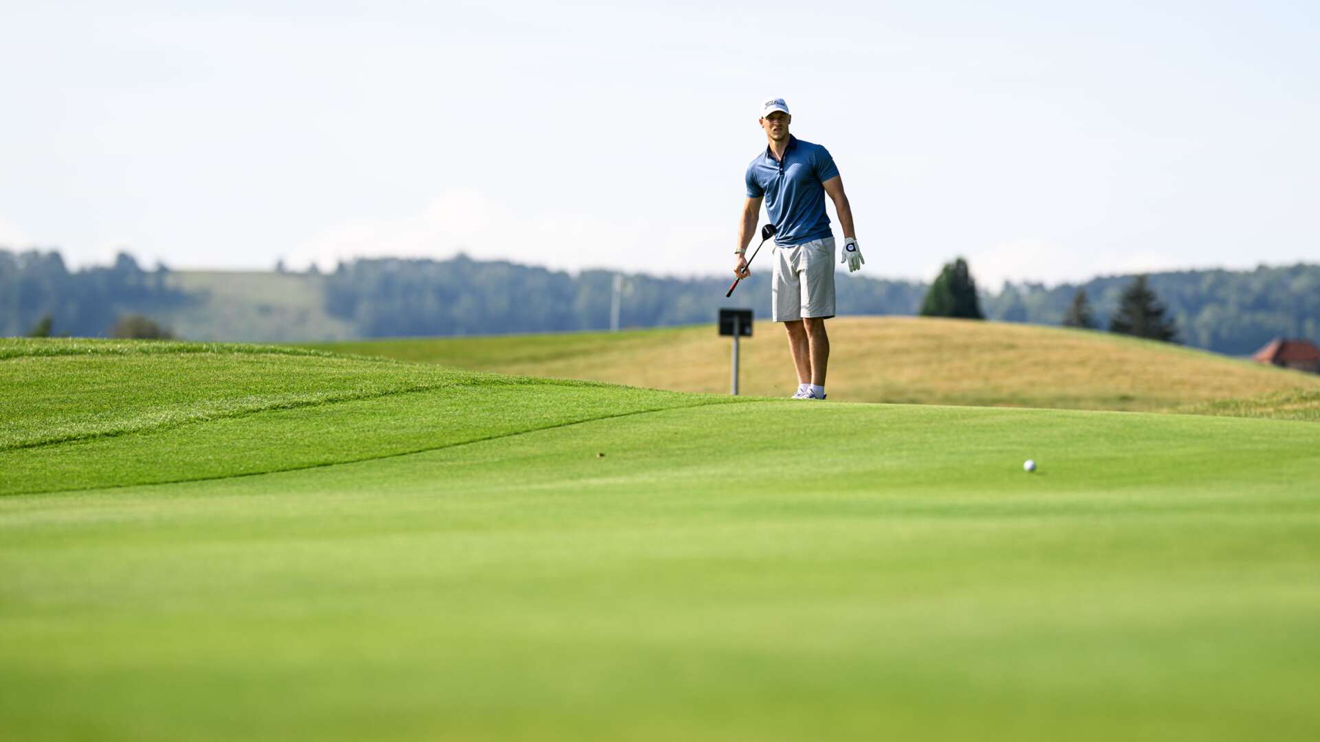 Niklas Lomb beim Golf