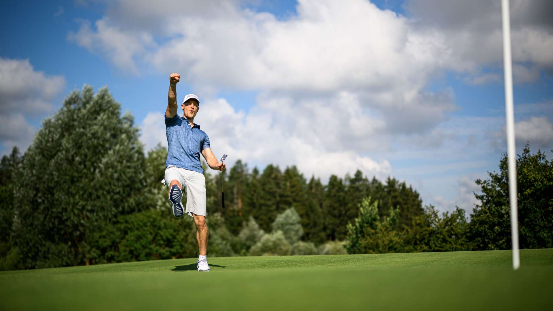 Niklas Lomb beim Golf
