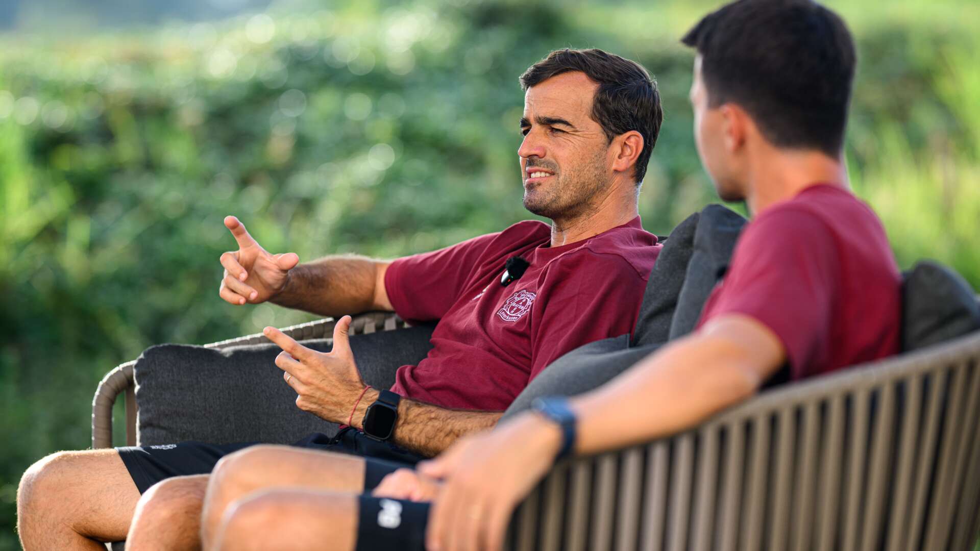 Carles Martínez und Pol García im Doppel-Interview mit Werkself-TV