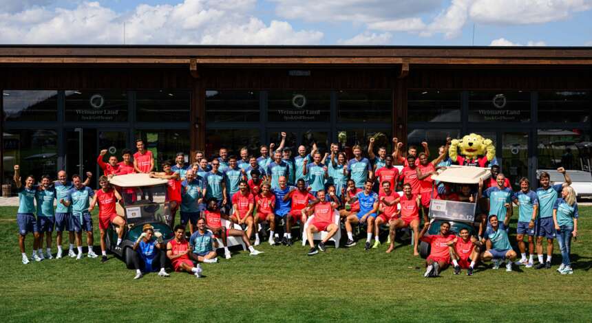Abschlussfoto im Trainingslager im Weimarer Land