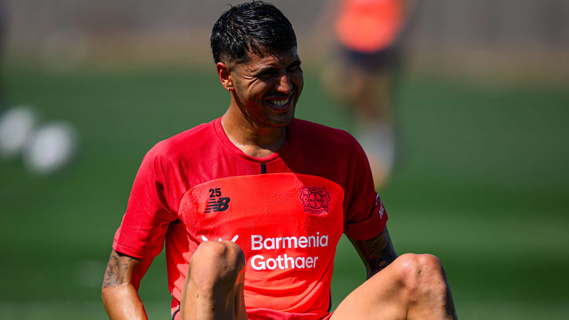 Exequiel Palacios im Training in Nottingham
