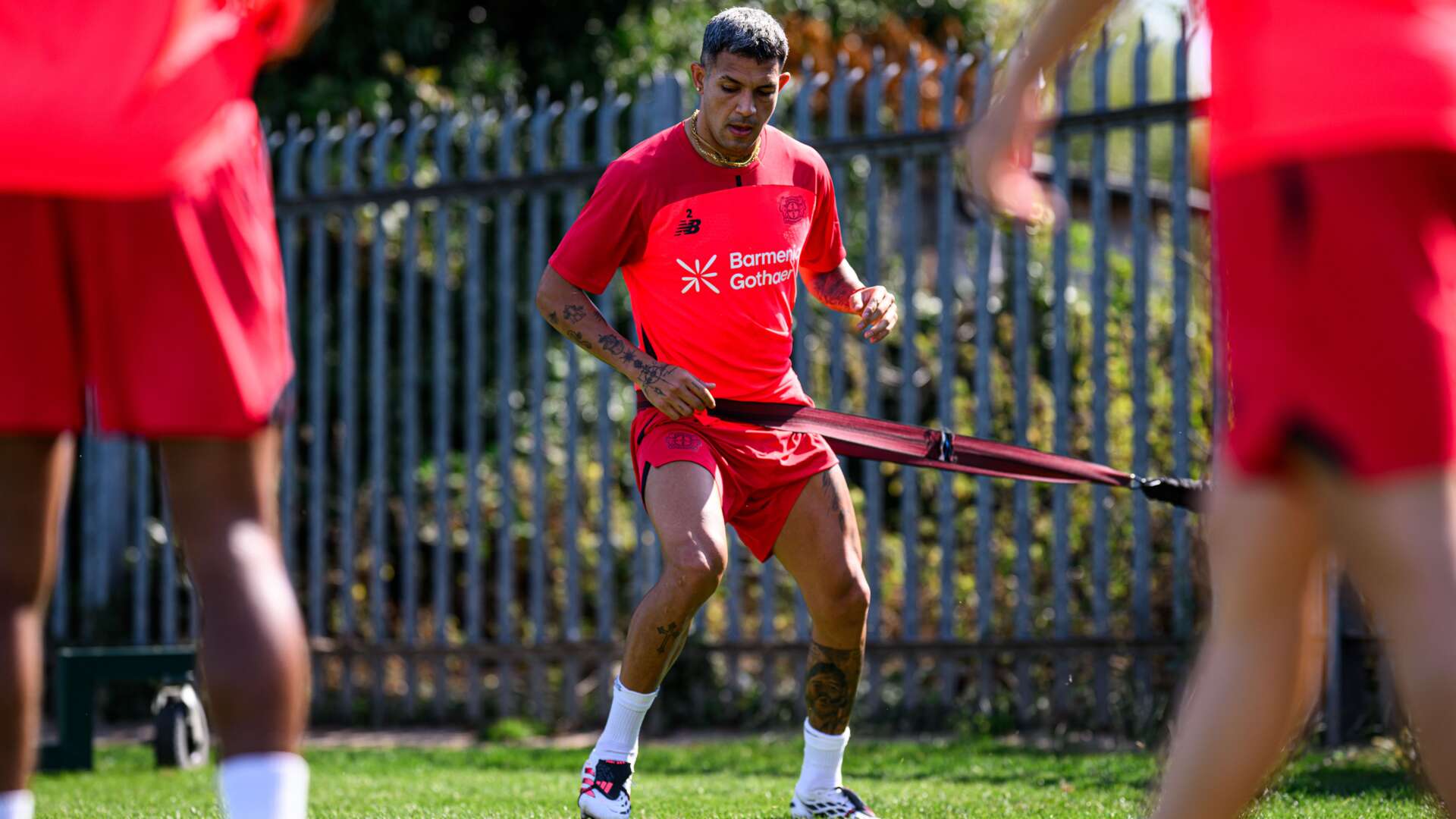 Facundo Medina im Training in Nottingham