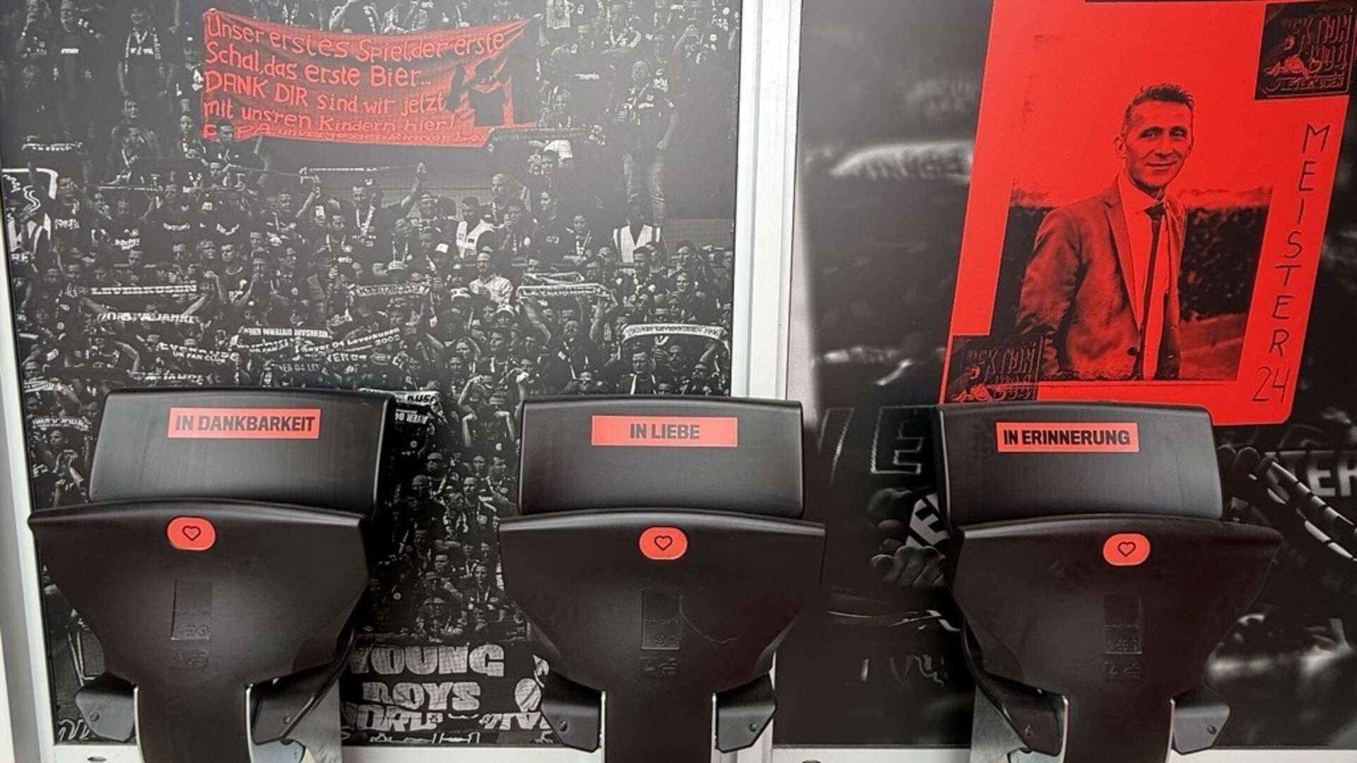 „Im Herzen feierst du mit!“-Bereich in der BayArena