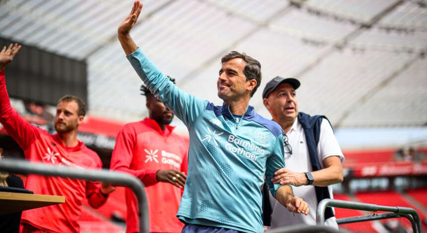 Trainer Carles Martínez und Co. beim Fanclub-Treffen