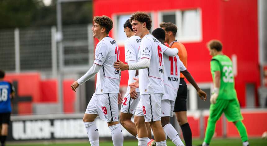 Die U19 von Bayer 04