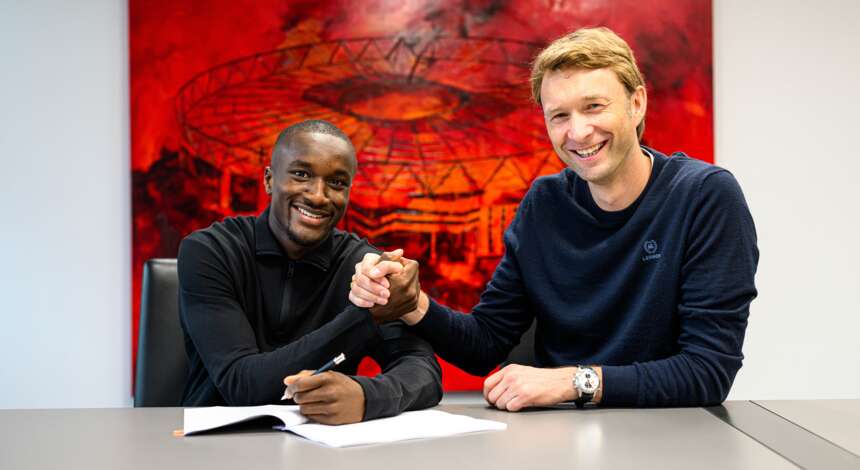 Moussa Diaby und Simon Rolfes