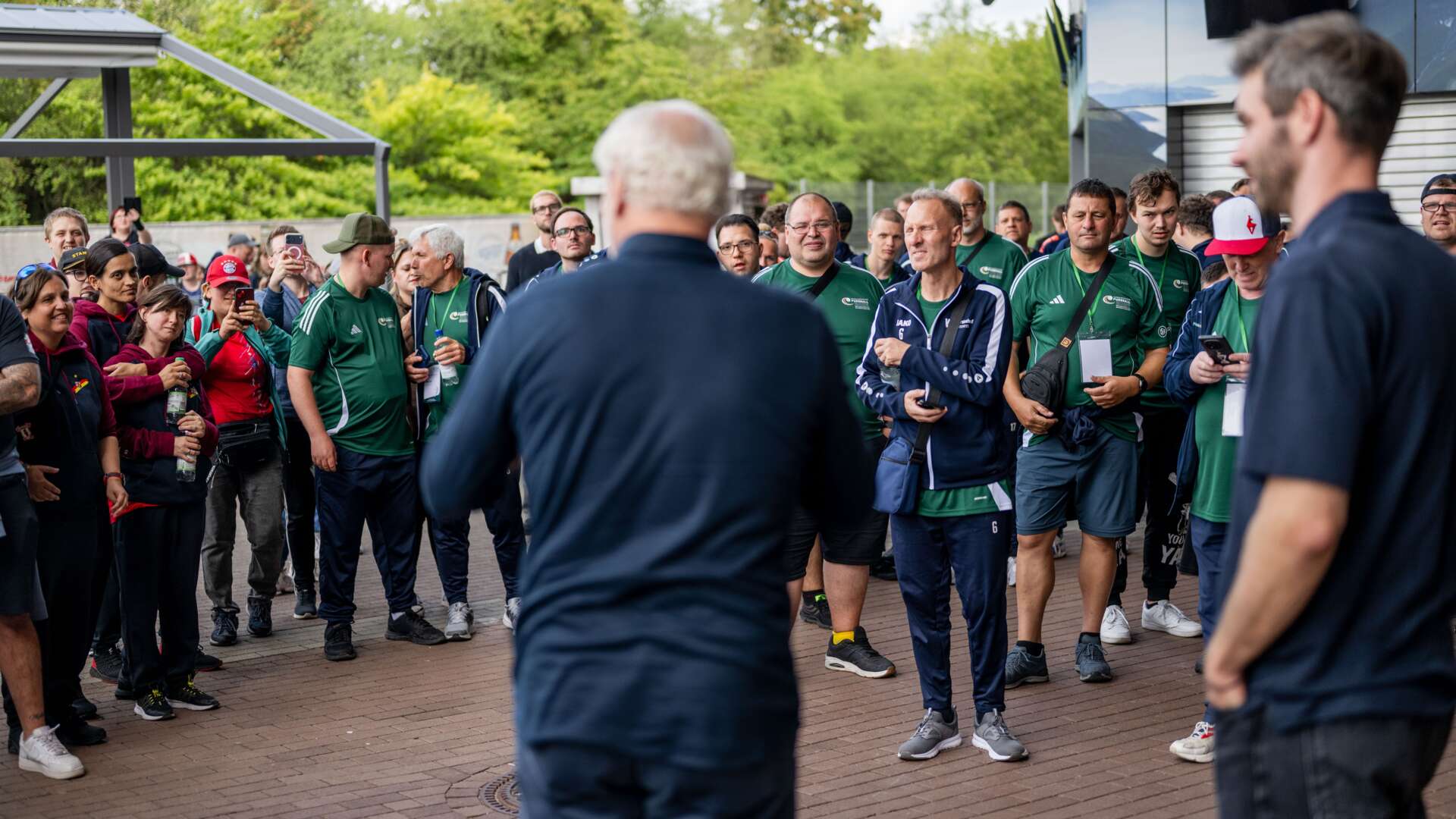 Rudi Völler bei der DFB-Stiftung in der BayArena