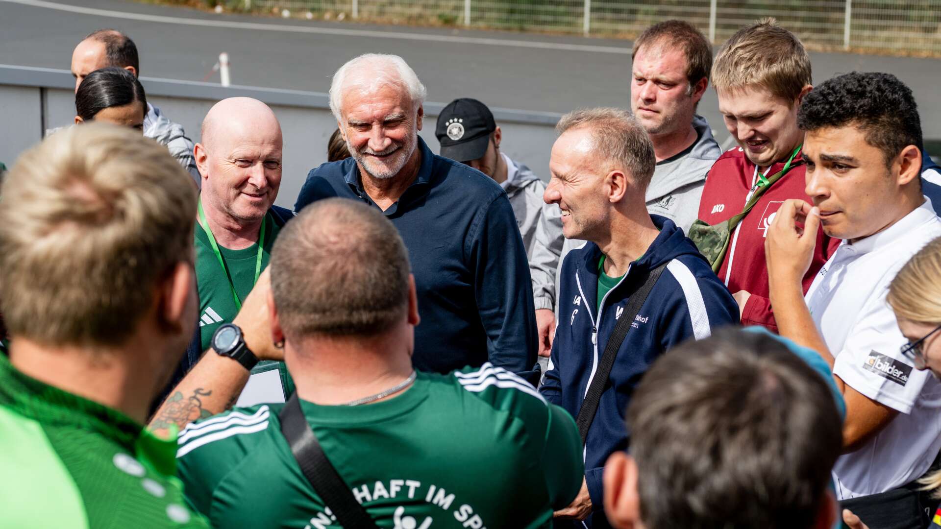 Rudi Völler bei der DFB-Stiftung in der BayArena