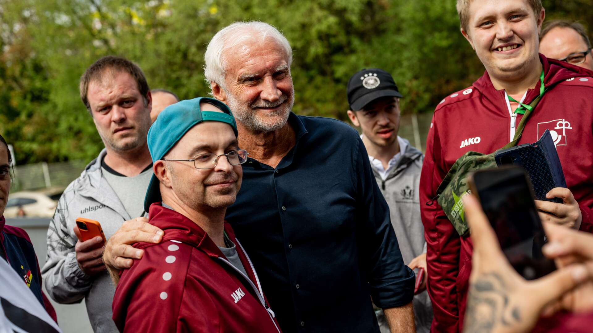 Rudi Völler bei der DFB-Stiftung in der BayArena