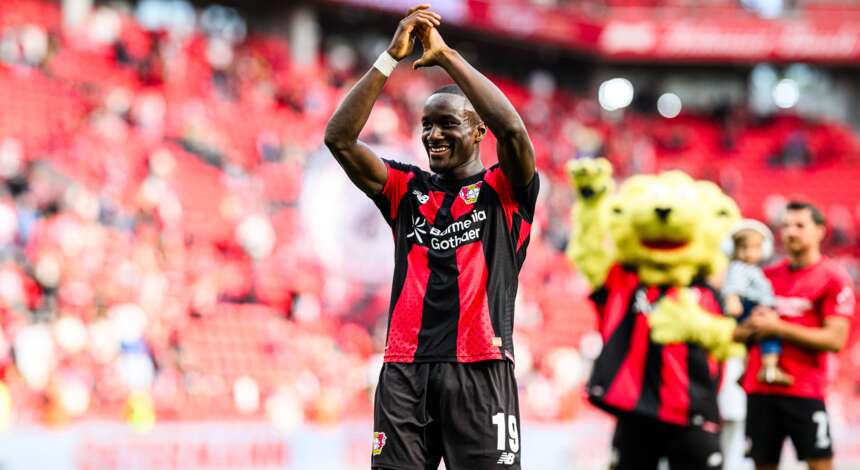 Moussa Diaby nach Abpfiff