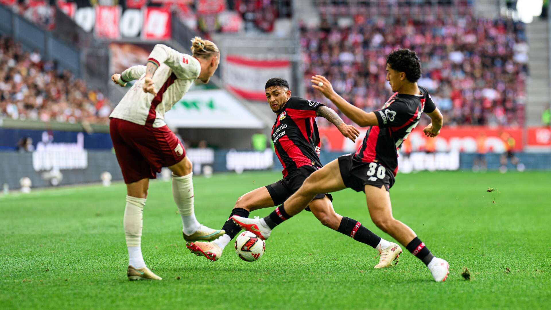 Ezequiel Fernández und Ibrahim Maza gegen Marius Wolf
