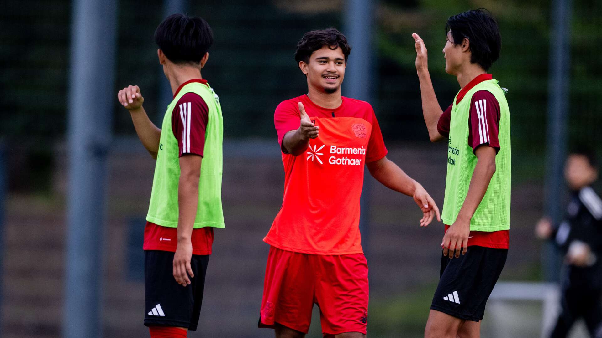 Gemeinsames Training der U17 mit dem japanischen U17-Auswahlteam