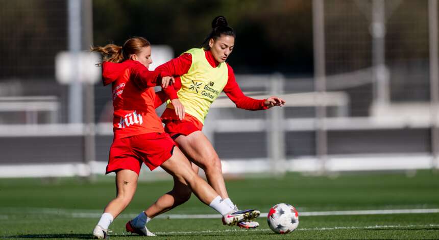 Training vor dem Spiel in Nürnberg