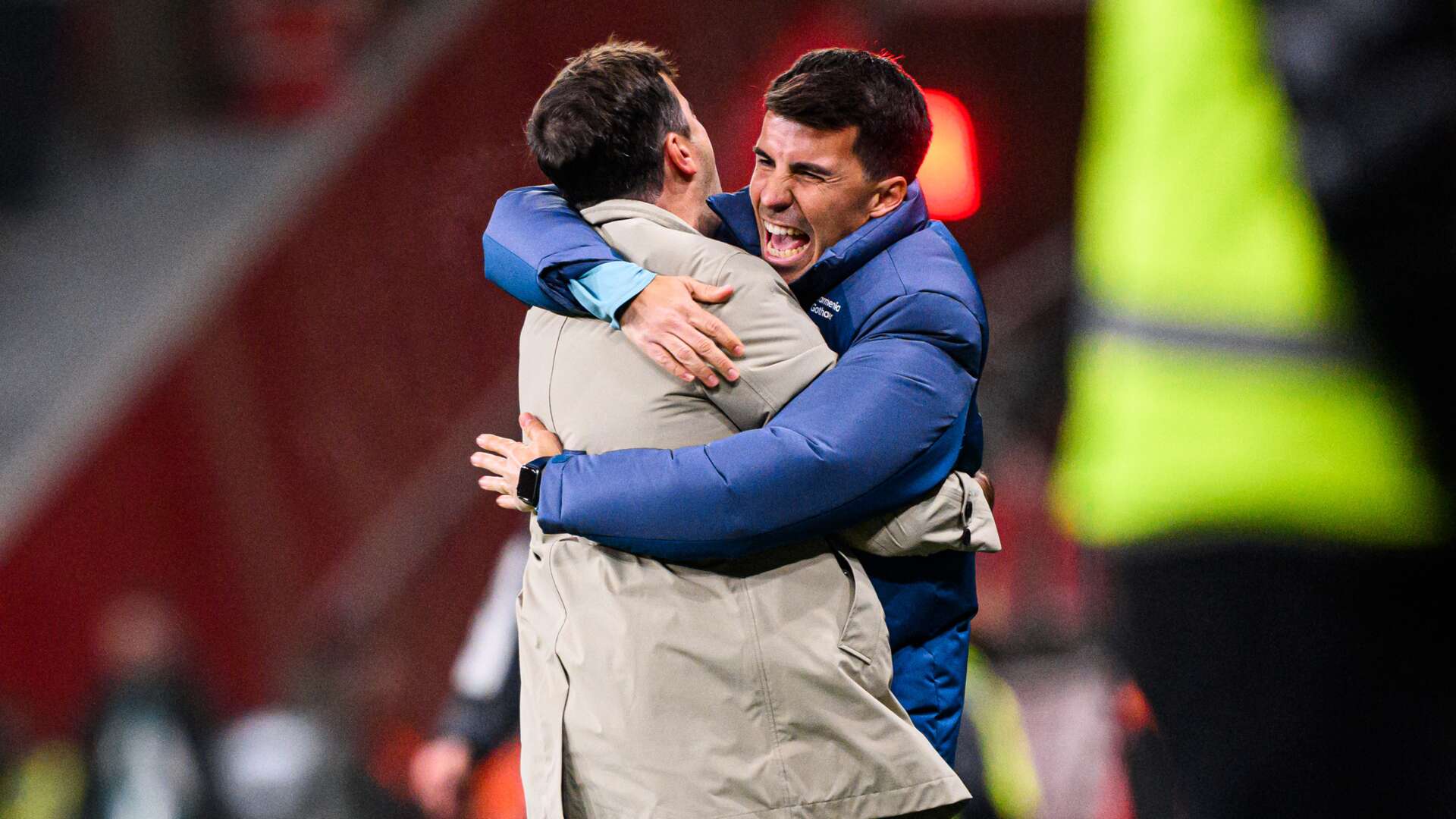 Trainer Carles Martínez und Co-Trainer Pol Garcia