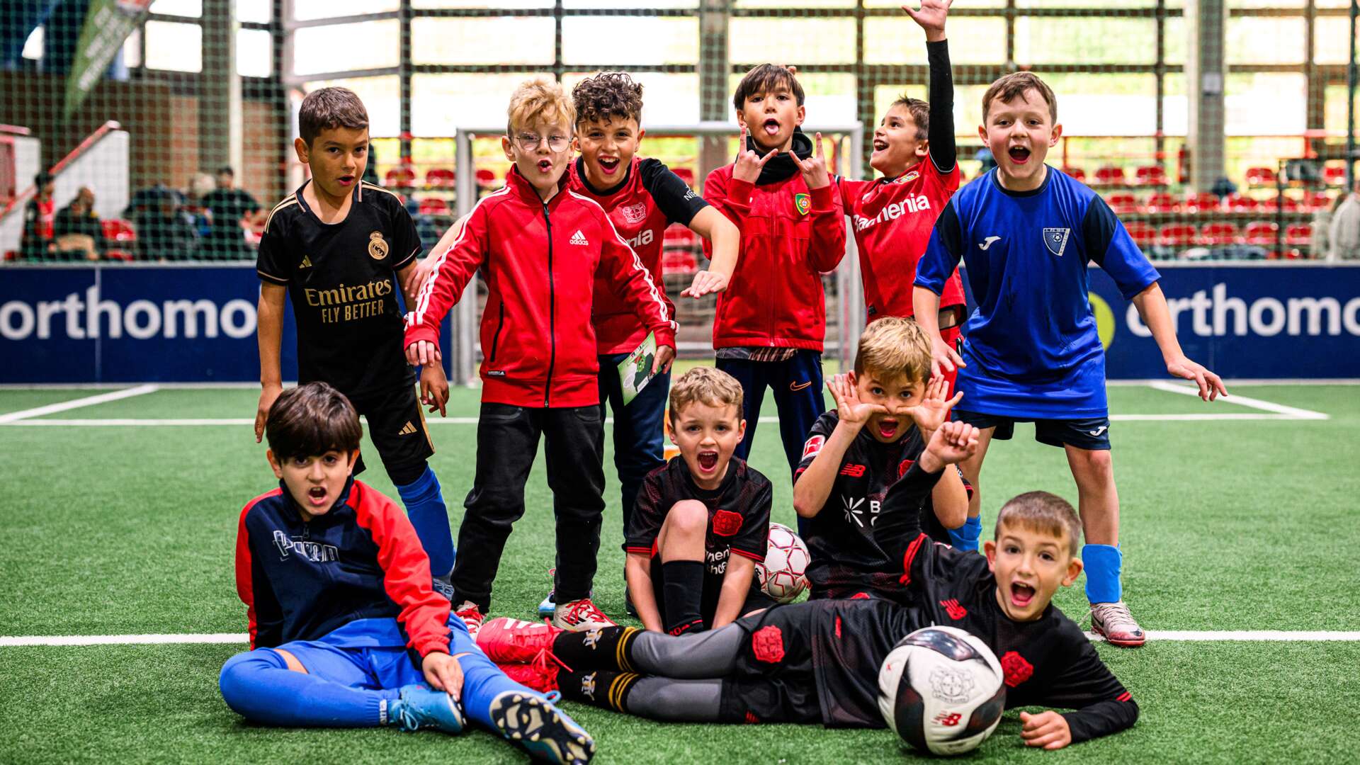 Projekt „Werkself hautnah gesund erleben“ in der Soccerhalle LIGA '20