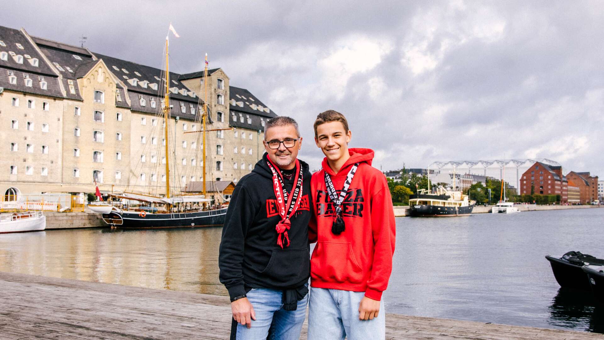 Bayer 04-Fans in Kopenhagen