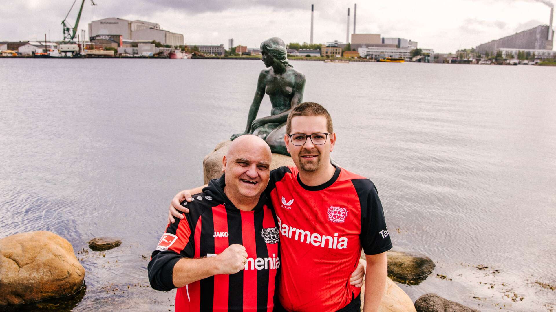 Bayer 04-Fans in Kopenhagen