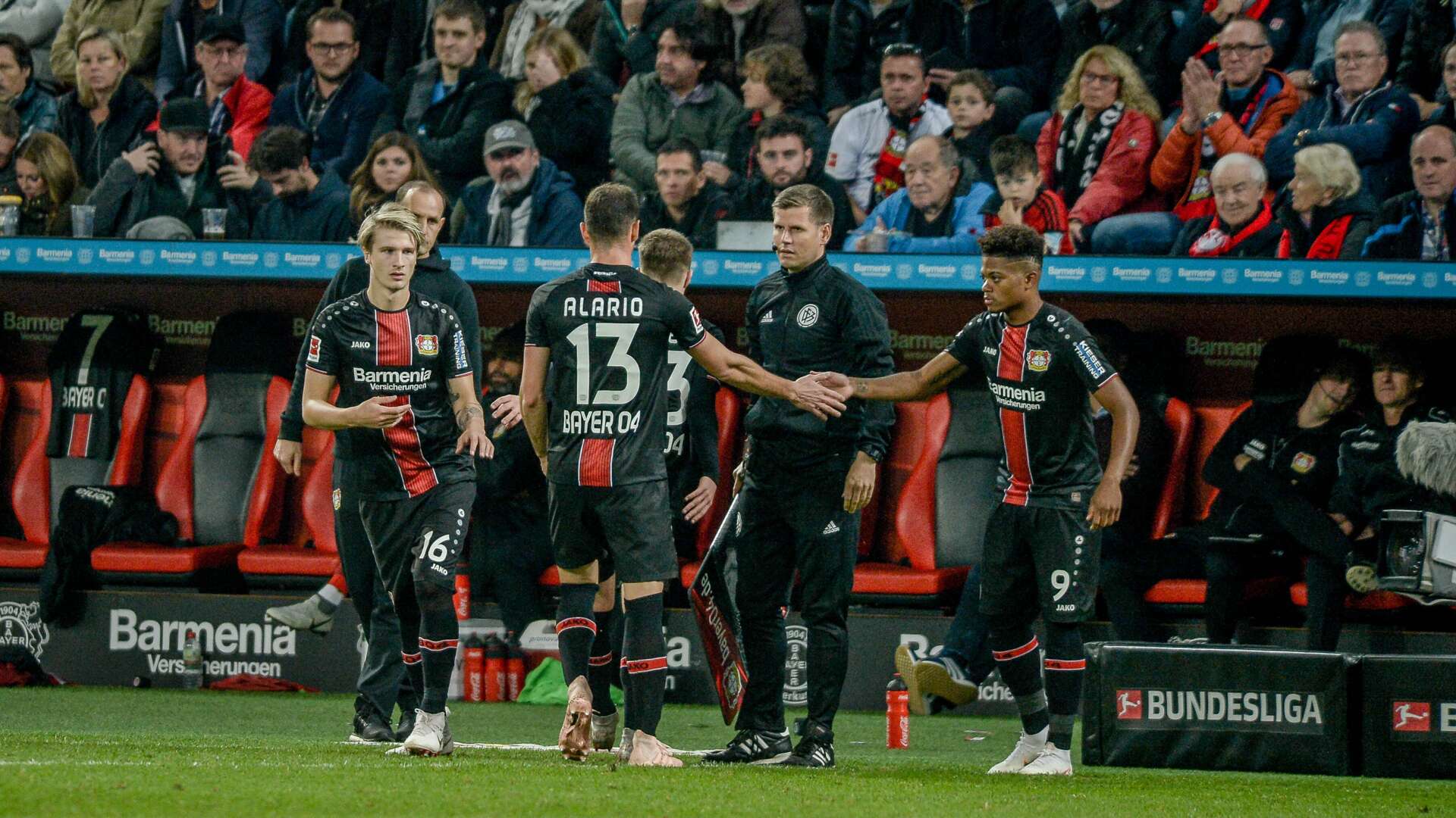 Lucas Alario, Leon Bailey