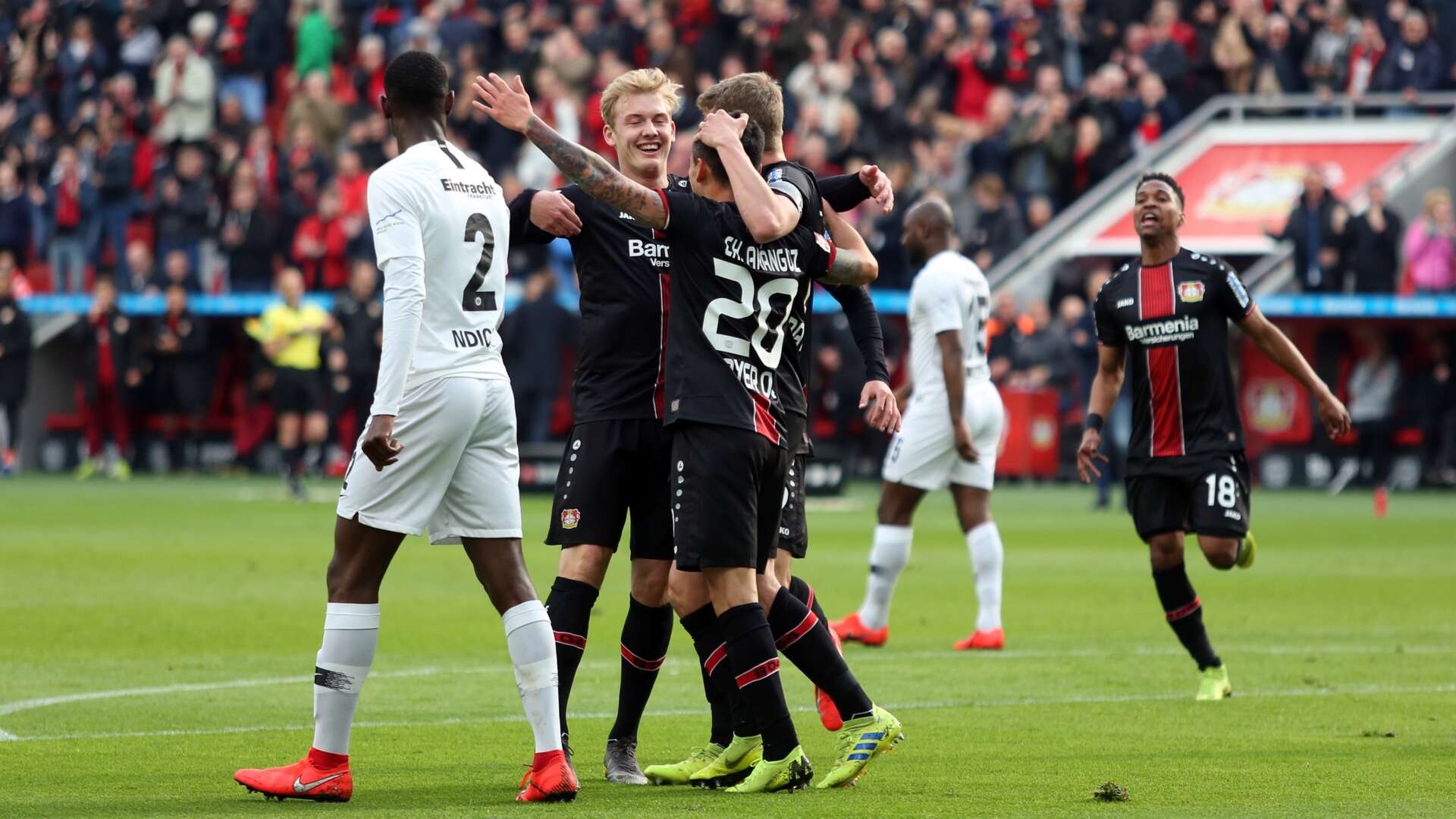 Brandt, Arànguiz, Bender; Wendell