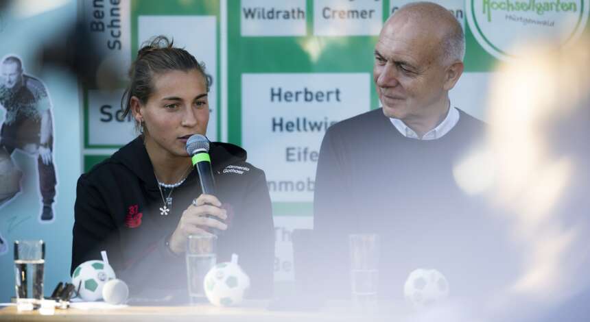 Carlotta Wamser und Bernd Neuendorf