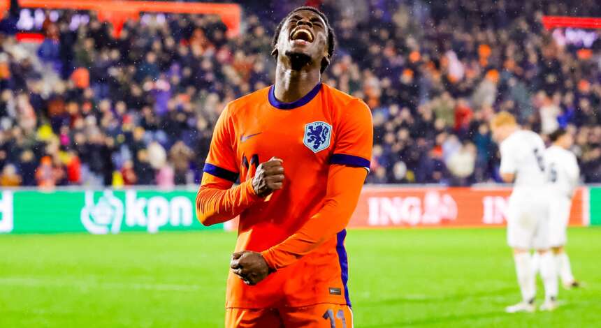 Ernest Poku bei der niederländischen U21-Nationalmannschaft