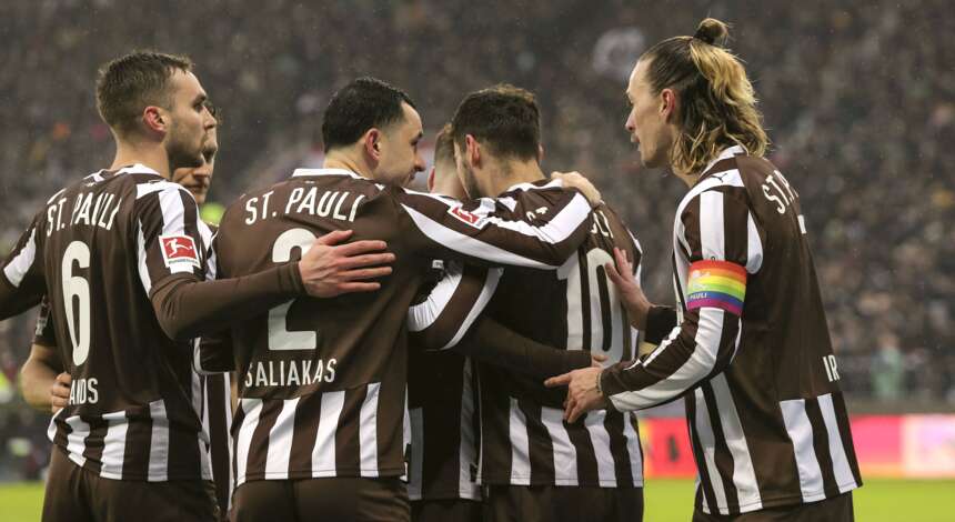 FC St. Pauli beim Torjubel