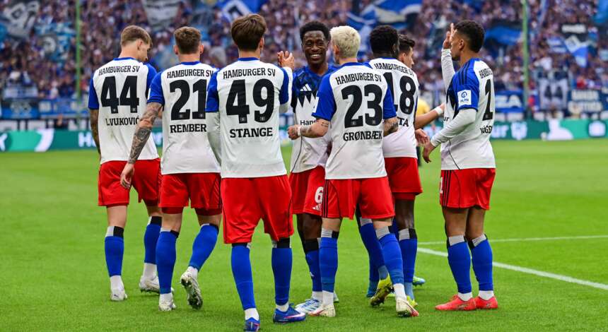 Hamburger SV beim Torjubel