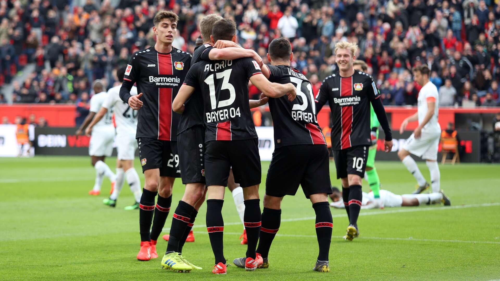 Havertz, Alario, Volland