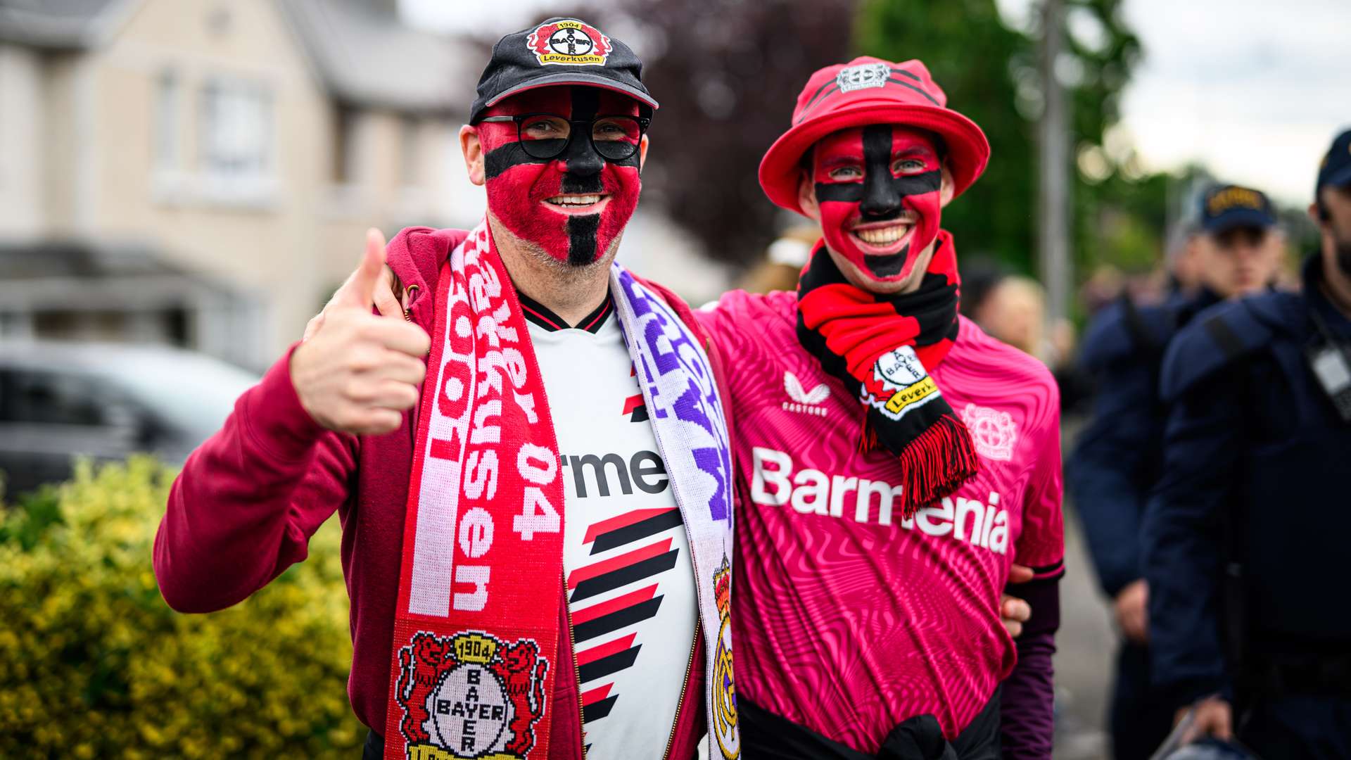 Bayer 04-Fans in Dublin