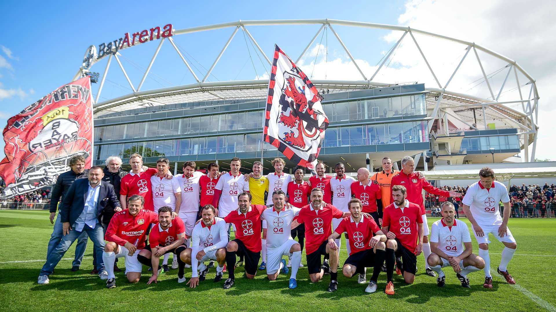 El equipo de leyendas de Bayer 04 en 2019