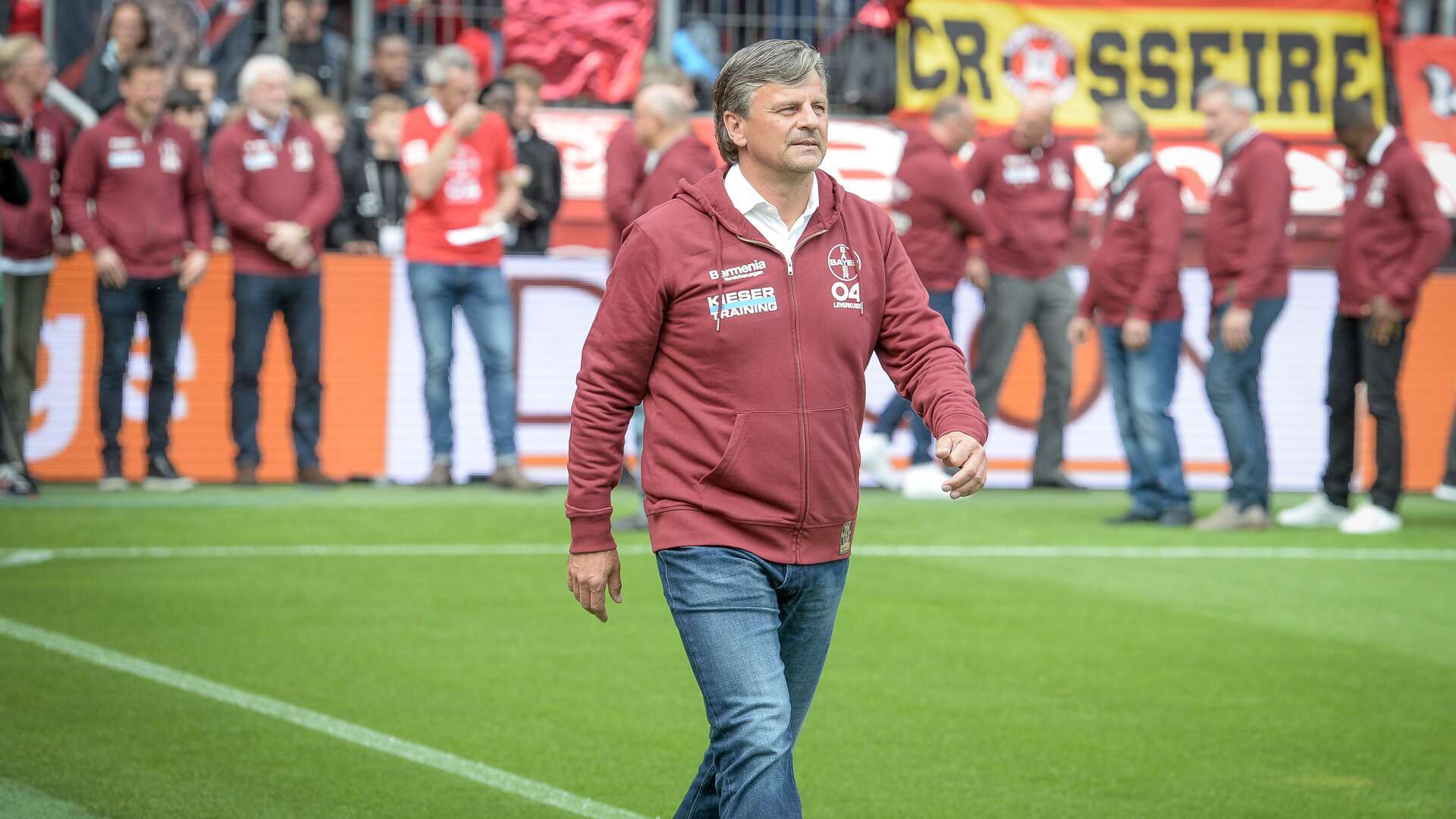 Falko Götz bei einem Legendentreffen in der BayArena