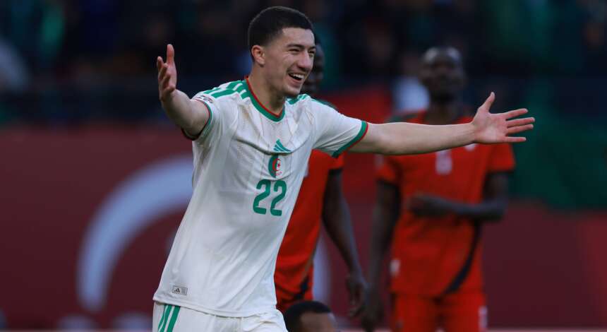 Ibrahim Maza nach seinem Tor beim Afrika Cup