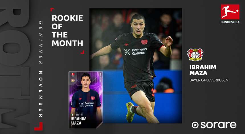 Grafik Ibrahim Maza Bundesliga-Rookie of the Month November