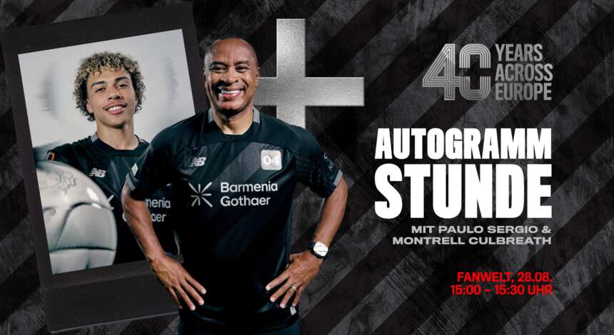 Europapokal-Autogrammstunde mit Culbreath und Sergio