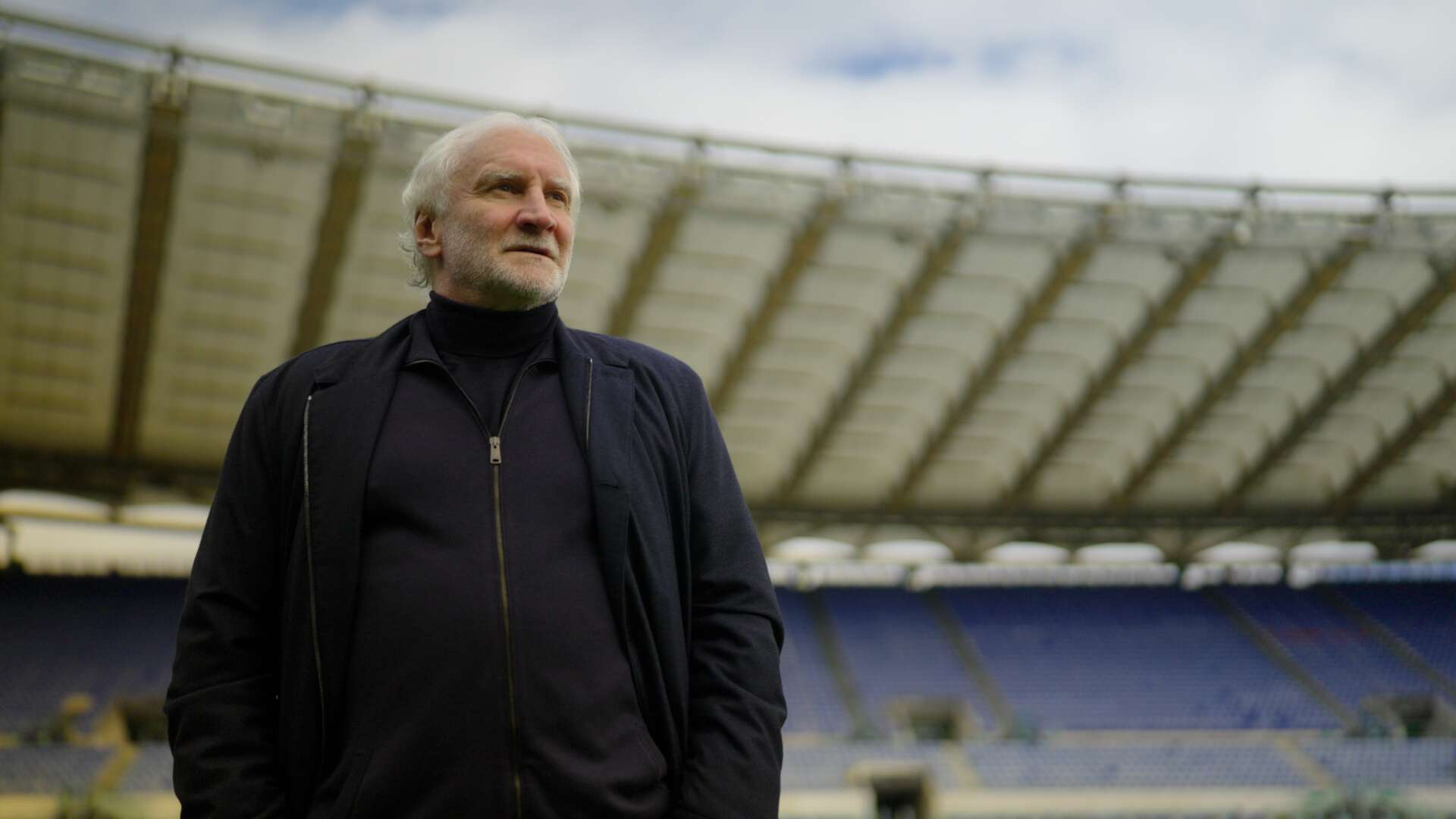Rudi Völler im Olympiastadion Rom