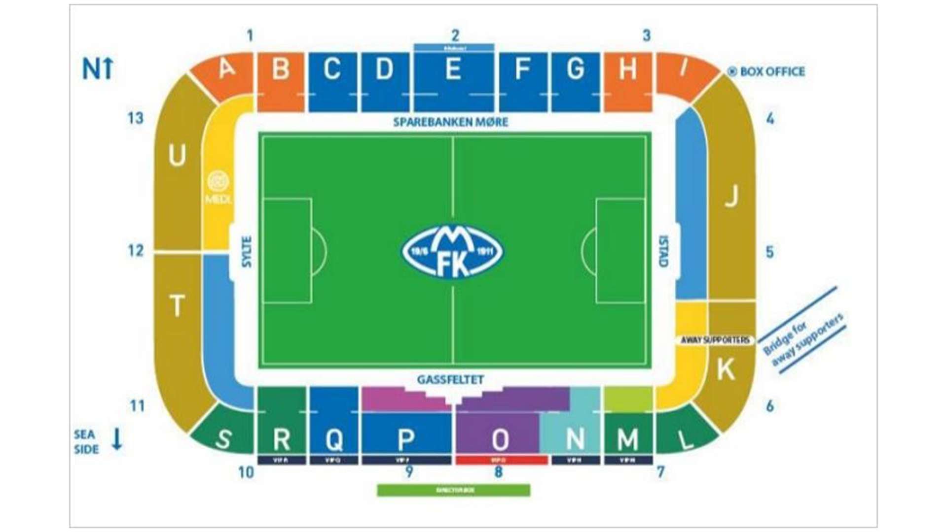 Stadionplan Molde Stadion