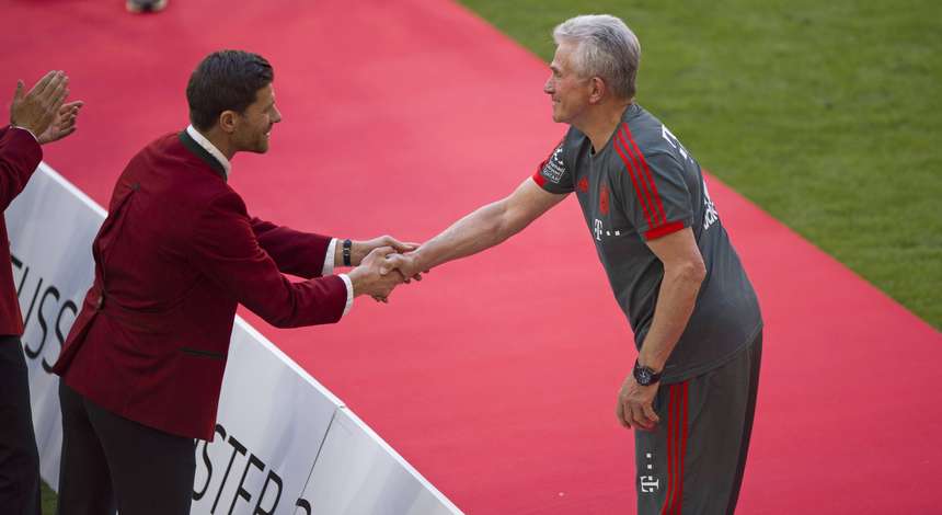 Jupp Heynckes mit Xabi Alonso