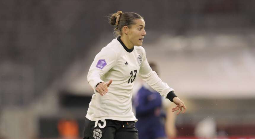 Carlotta Wamser im Trikot der deutschen Nationalmannschaft