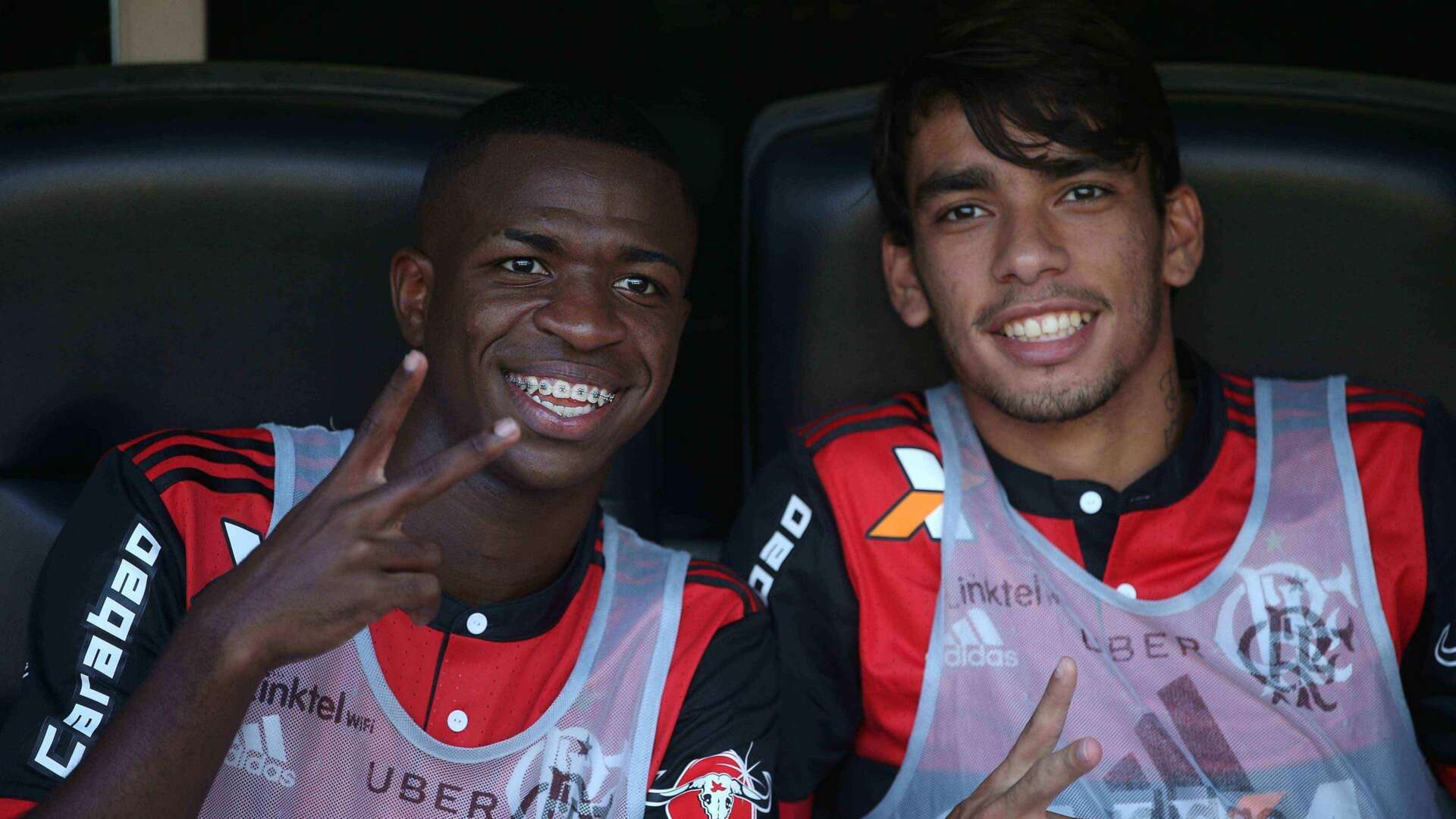 Vinícius Júnior (l.) und Lucas Paquetá